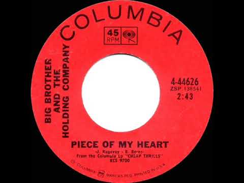 1968 HITS ARCHIVE: Piece Of My Heart - Big Brother & The Holding Company (mono 45 single version)