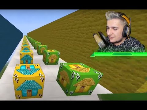 ALTIN EV VS ELMAS EV ŞANS BLOKLARI - Minecraft Lucky Wars