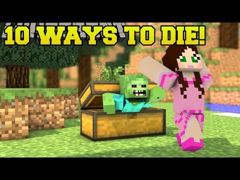 Minecraft: STRANGEST DEATHS POSSIBLE!!! 10 MORE WAYS TO DIE - Custom Map