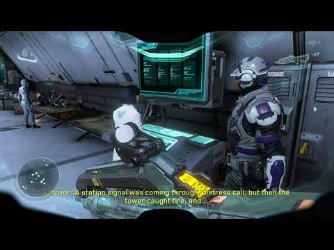 Halo 5: Guardians Campaign Part #13 (Meridian Station) Gameplay