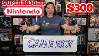 Rare Nintendo Gameboy Superbrite Sign - Recent Game Display Pick Up!