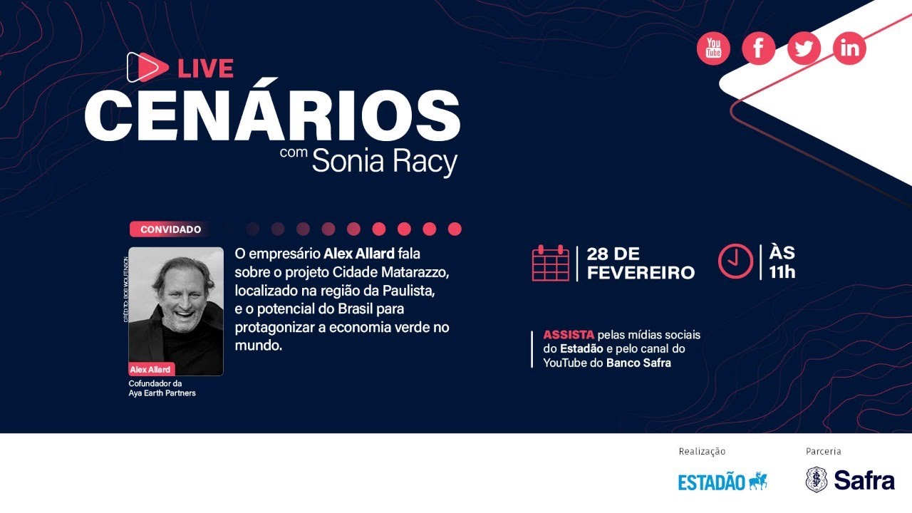 PATROCINADO: Live Cenários com Sonia Racy