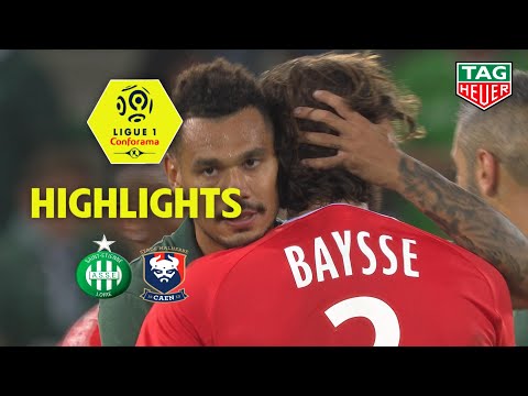 AS Saint-Etienne - SM Caen ( 2-1 ) - Highlights - (ASSE - SMC) / 2018-19