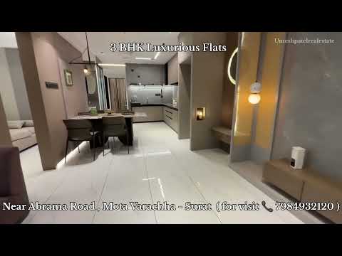 3BHK & 2BHK Luxurious Flats 📍 Near Abrama Road, Mota Varachha, Surat