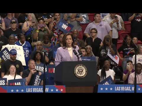 Kamala Harris, Tim Walz speak in Las Vegas