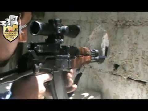 استهداف لواء الإسلام مواقع قوات النظام والشبيحة في حي برزة في مدينة دمشق