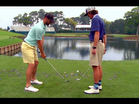 Trick-Shot on 17th @ TPC Sawgrass | Bryan Bros Golf