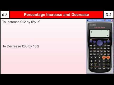 6 2 Percentage Increase And Decrease Basic Maths Core Skills Level 6gcse Grade D