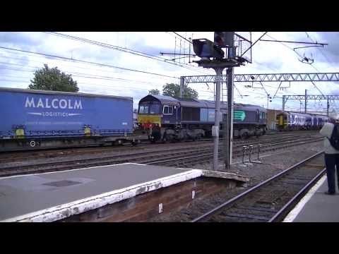 Direct Rail Services 66429 Container Train passing Carlisle
