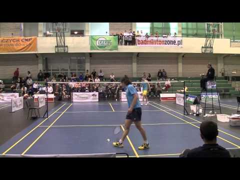 IMP 2013 Mistrzostwa Polski Badminton 1 Runda Rafał Hawel vs Maciej Poulakowski 3 set HD