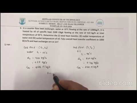 Heat Exchangers - NTU Method