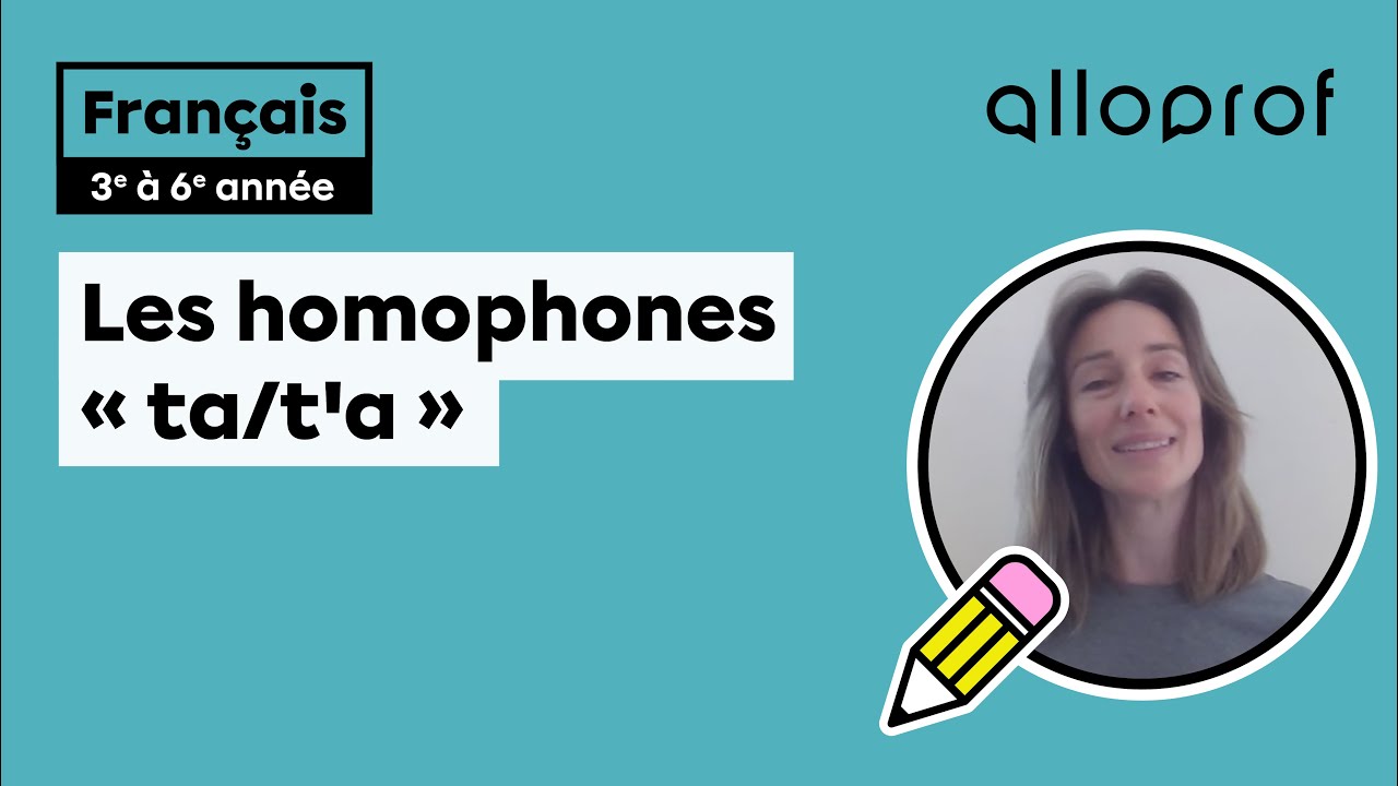 Les homophones « ta/t'a » | Primaire