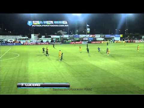 Gol de Lucero. Defensa 2 San Martín 0. Fecha 17. Torneo Primera B Nacional.Fútbol Para Todos