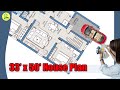 33×50 house plan, 3 bhk with car parking, 33 by 50 home plan, 33*50 house design, #instyle