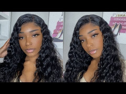 Malaysian Virgin Hair Loose Wave 13x4 Lace Front Wig 18inch 150 Density