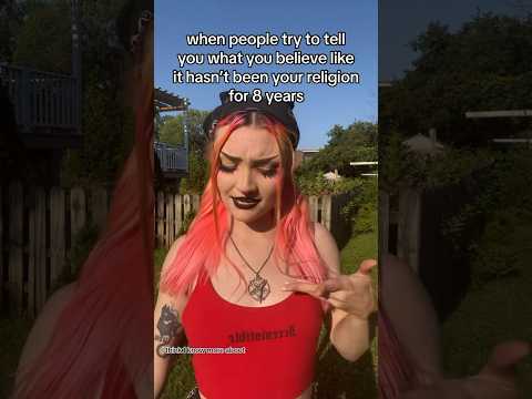 “you worship the devil!” I do not “YES U DO😠” #satanism #funny #shorts #trending
