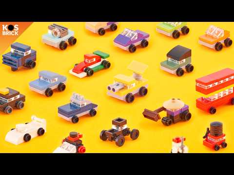 Lego Disney Pixar Cars 2 Mini Vehicles (Tutorial)
