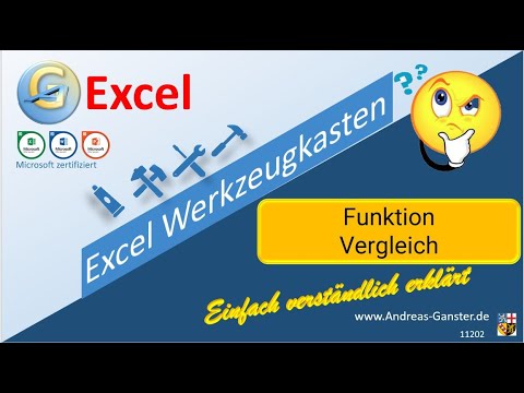 Funktion Vergleich | Excel Werkzeugkasten | Excel Tipp 11202 | MS Excel Tutorial deutsch