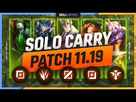 3 BEST CHAMPIONS to SOLO CARRY for EVERY ROLE in PATCH 11.19 - League of Legends