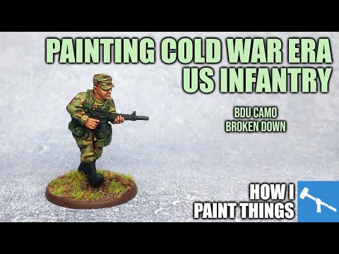 Cold War US Infantry - BDU Fatigues Kept Simple [How I Paint Things]
