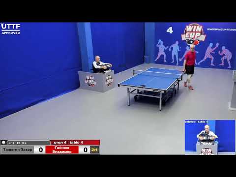 23:10 Тюлягин Захар (3:1) Гайнюк Владимир  Юг-4 06.09.2020