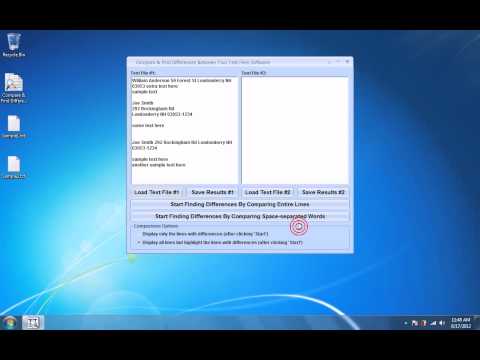 Compare & Find Differences Between Two Text Files Software