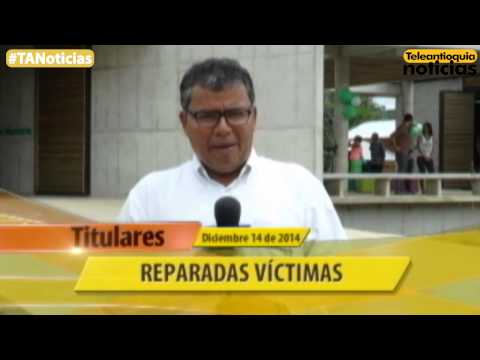 Titulares de Teleantioquia Noticias - Domingo 14 de diciembre de 2014 7:30 p.m