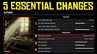 Red Dead Redemption 2 - 5 Changes You NEED To Make to Your Game Settings for a Smoother Experience