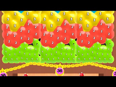🎯 Melty Bubble (blob merge 3d) vs spooky huggy story 2048 gameplay part #36