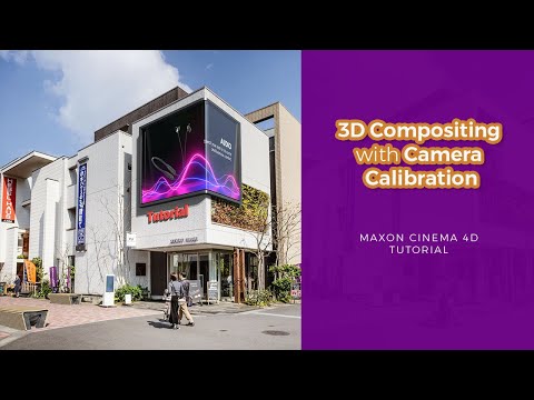 Cinema 4D Tutorial  - 3D Compositing with Camera Calibration