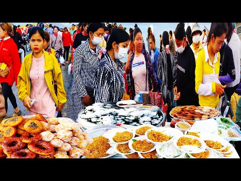 Breakfast, Snacks, & More - Cambodian Street Food In Front of Garment Factory