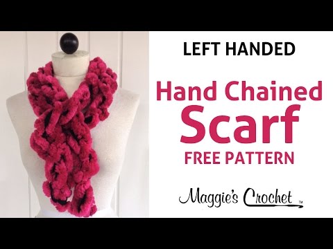 3 Minute Starbella Artic Hand Chained Ruffled Scarf - Left Handed
