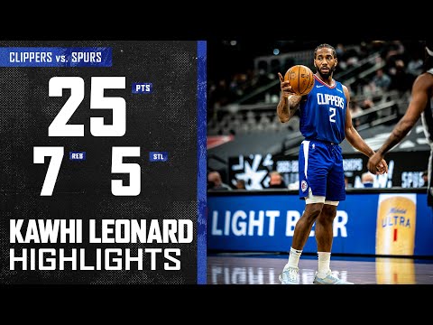 Kawhi Leonard (25 PTS, 5 STL) Dominates on Both Ends vs. San Antonio Spurs | LA Clippers