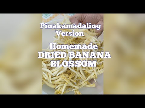 How to Make DRIED BANANA BLOSSOM