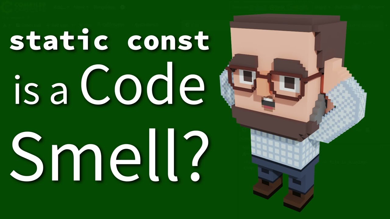C++ Weekly - Ep 551 - static const is a Code Smell?