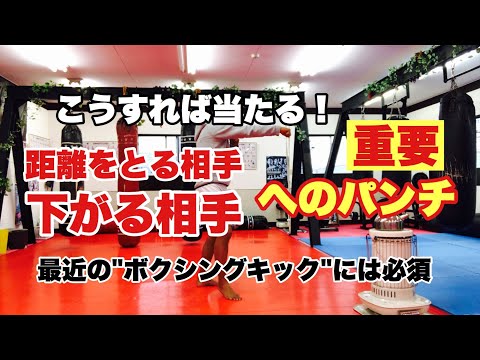 【実No.42】下がる、距離をとる相手への追いかけパンチ【キックボクシング実戦テクニック】