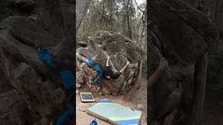 Video thumbnail de Problem 4 (La Baldufa), 6b+. Salvanebleau