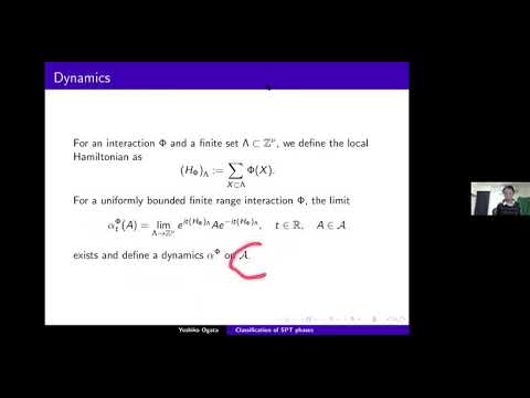 Yoshiko Ogata: Classification of symmetry protected topological phases in quantum spin systems