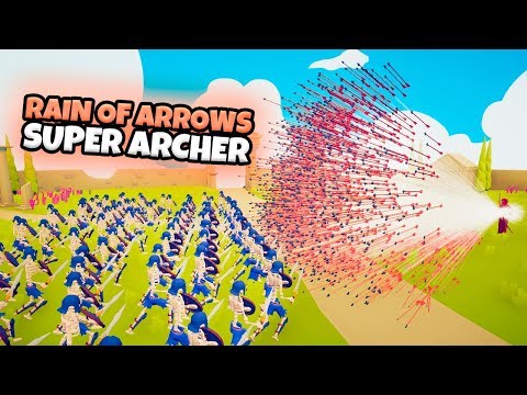 RAIN OF ARROWS. SUPER ARCHER VS EVERY FACTION (CUSTOM) | TABS MODDED GAMEPLAY