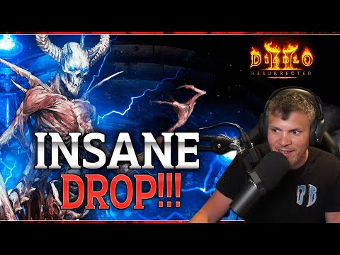 INSANE SINGLE Mephisto Drop - My Best Mephisto Drop Ever - Diablo 2 Resurrected