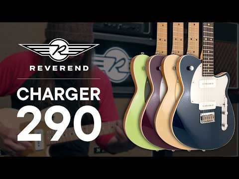 Reverend Charger 290 Sandstone Roasted Maple electric guitar NEW image 11