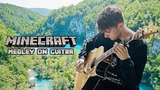 did anyone else notice the villager? There were some other mobs throughout the video too, great video!（00:00:06 - 00:04:21） - Minecraft Medley played on an Acoustic Guitar