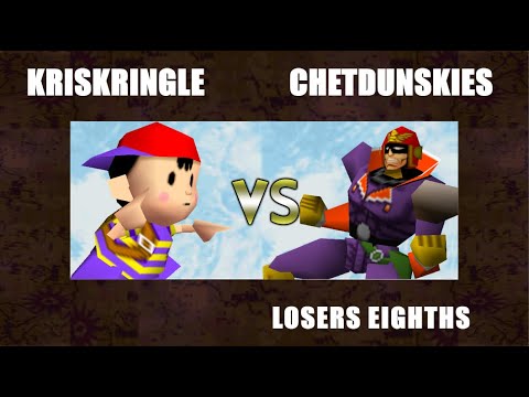 WC Weekly - KrisKringle (Ness, Kirby) Vs. Chet Dunskies (Falcon) Super Smash Bros L. Top 8 - SSB64