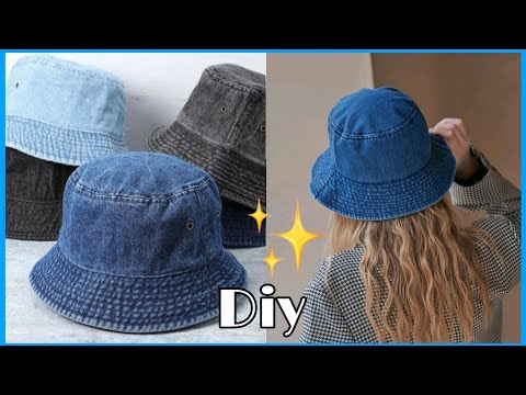 Diy Hermoso Sombrero de Pescador/Patronaje de Sombrero de Pescador/Sombrero de Tela Diy/Recicla Ropa