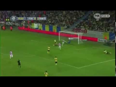 Daniel Wass scoring against Sochaux