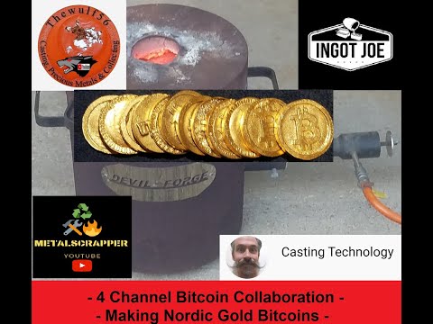 Bitcoin Challenge - 4 Channel Collaboration -Nordic Gold - PetroBond - Sand Casting - Devil Forge