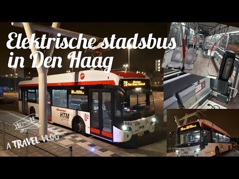 Elektrische stadsbus in Den Haag! | HTM lijn 28 | #busleven