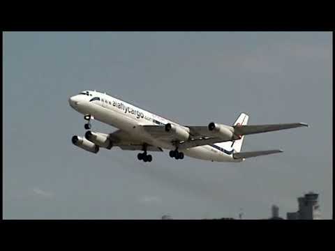 AFRICAN INTERNATIONAL  Take off  Douglas DC-8-62 at Ostend