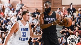 James Harden VS Klay Thompson! Shooting Guards Battle It Out At Drew League!
