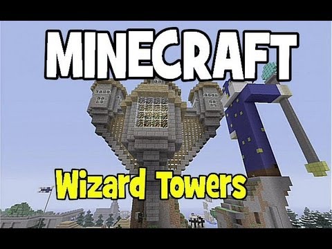 Unbelievable Wizard Towers in Pvt Majer's Minecraft World!